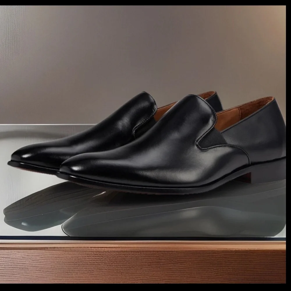 Massimo Matteo Slip-on Loafers Classic Loafer Leather & Padded Leather Insole 9M